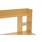 Natural Wooden Home Office Desk with Shelves