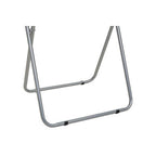 Black Folding Table with Silver Finish Legs