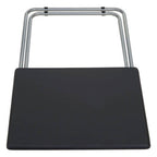 Black Folding Table with Silver Finish Legs
