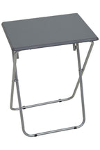 Grey Folding Table with Silver Finish Legs