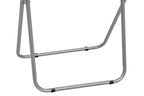 Grey Folding Table with Silver Finish Legs