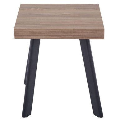 Natural Wood Veneer Side Table