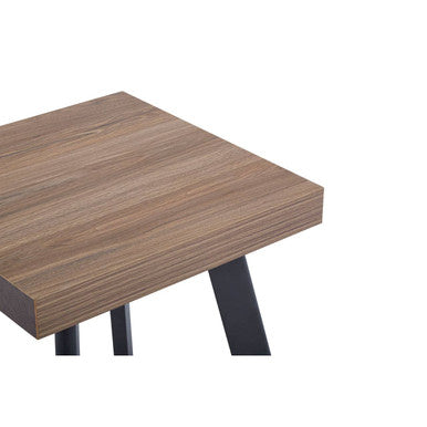 Natural Wood Veneer Side Table