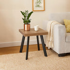 Natural Wood Veneer Side Table