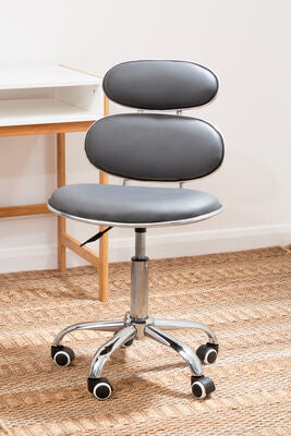Grey Pu Home Office Chair