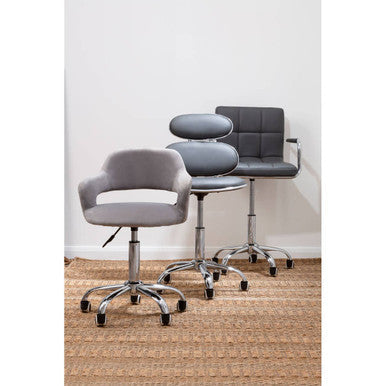 Grey Pu Home Office Chair