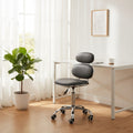 Grey Pu Home Office Chair