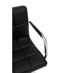 Black Home Office Chair with Swivel Base