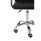 Black Home Office Chair with Swivel Base