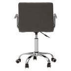 Grey Home Office Chair with Swivel Base