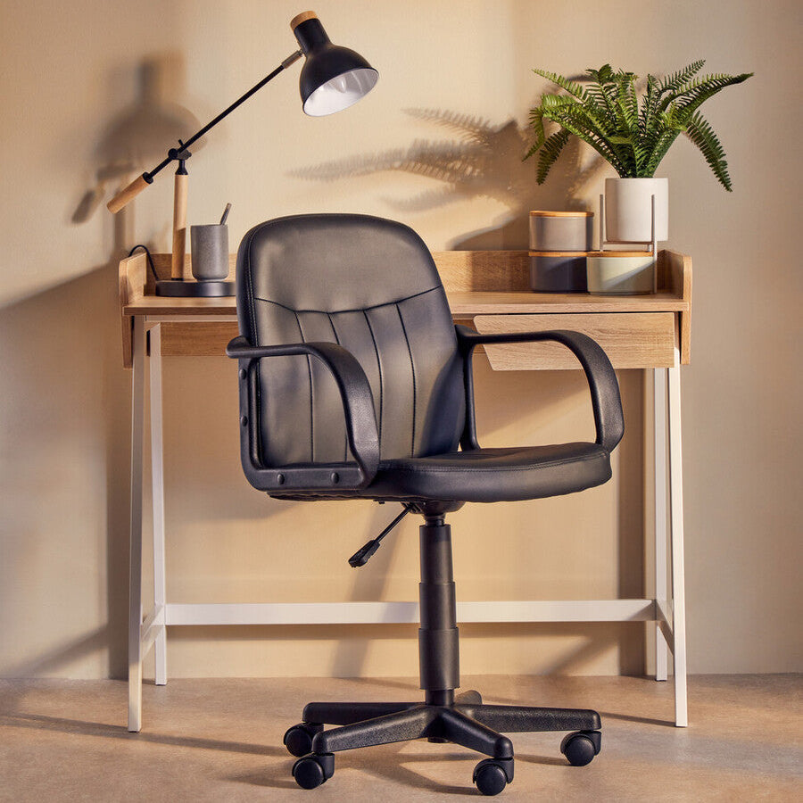 Black Pu Home Office Chair