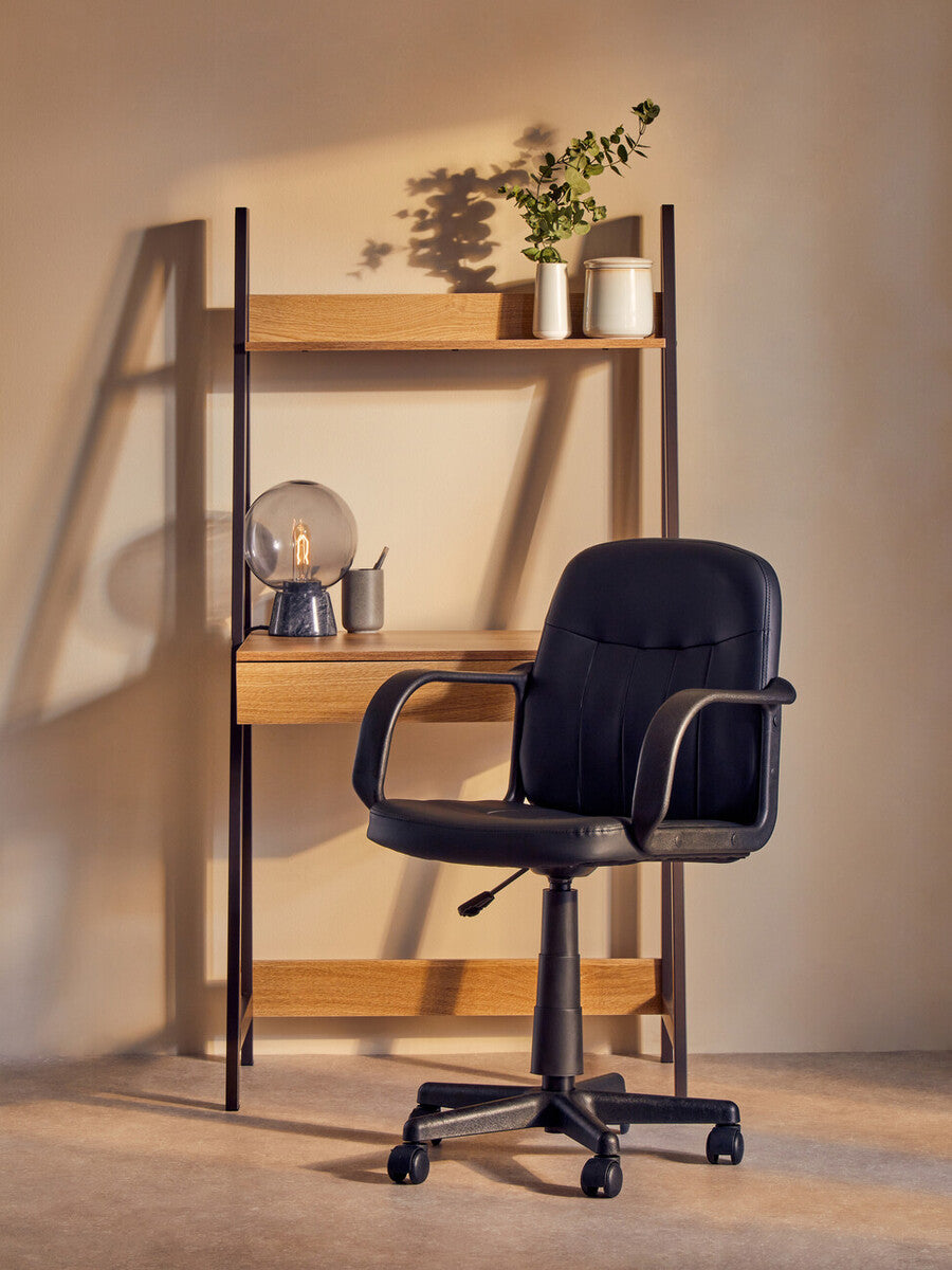 Black Pu Home Office Chair