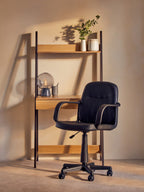 Black Pu Home Office Chair