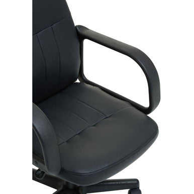 Black Pu Home Office Chair