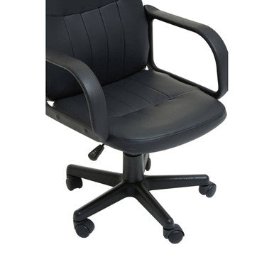 Black Pu Home Office Chair