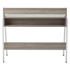 Light Oak Veneer Desk with Drawer and Shelf