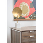 Light Oak Veneer 2 Drawer Desk with Metal Frame
