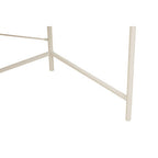Light Oak Veneer 2 Drawer Desk with Metal Frame
