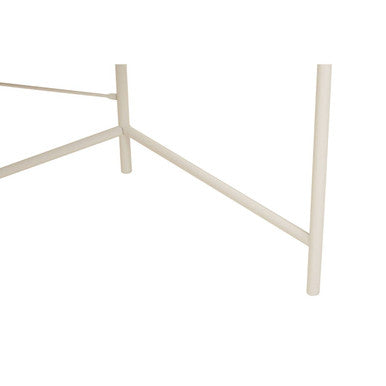 Light Oak Veneer 2 Drawer Desk with Metal Frame