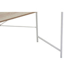 Natural Oak Veneer Desk with Metal Frame