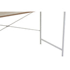 Natural Oak Veneer Desk with Metal Frame