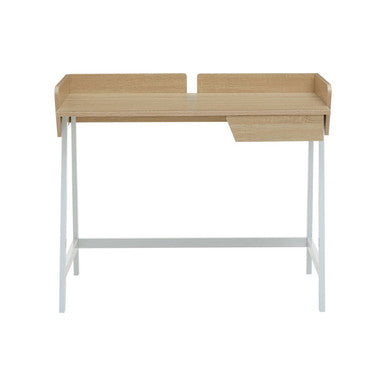 Natural Oak Veneer 1 Drawer Desk