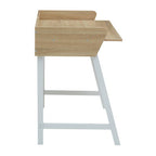 Natural Oak Veneer 1 Drawer Desk