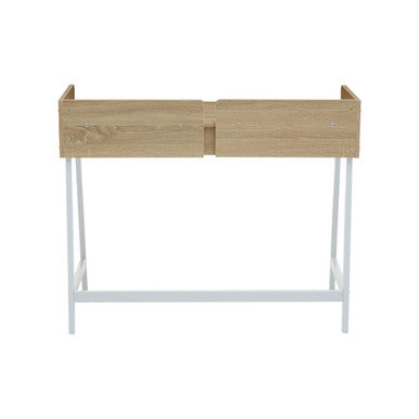Natural Oak Veneer 1 Drawer Desk