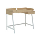 Natural Oak Veneer 1 Drawer Desk