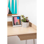 Natural Oak Veneer 1 Drawer Desk