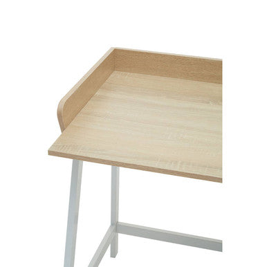 Natural Oak Veneer 1 Drawer Desk
