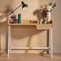 Natural Oak Veneer 1 Drawer Desk