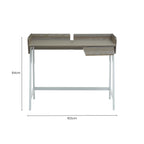 Light Oak Veneer 1 Drawer Desk