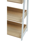 Natural Oak Veneer 5 Tier Ladder Shelf Unit
