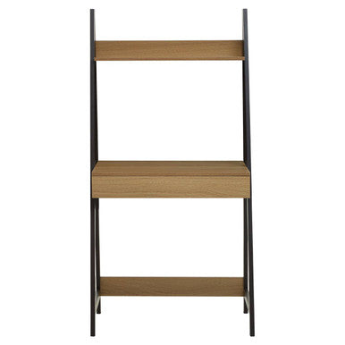Natural Oak Veneer Desk with Drawer