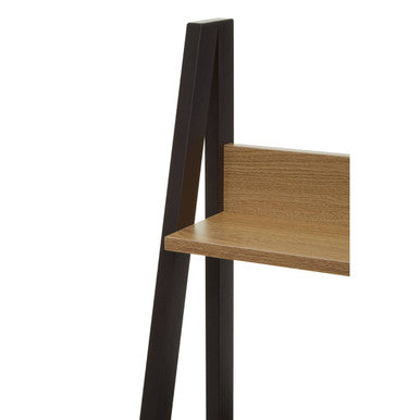 Natural Oak Veneer Desk with Drawer