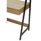 Natural Oak Veneer Desk with Drawer
