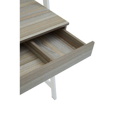 Light Oak Veneer Desk with Drawer