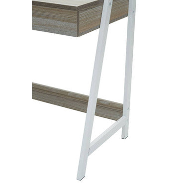 Light Oak Veneer Desk with Drawer