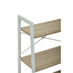 Natural Oak Veneer 3 Tier Ladder Shelf Unit