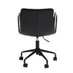 Black Leather Effect Home Office Chair