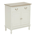 White Wooden 2 Door Sideboard with Drawers