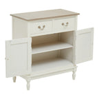 White Wooden 2 Door Sideboard with Drawers
