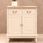 White Wooden 2 Door Sideboard with Drawers