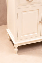 White Wooden 2 Door Sideboard with Drawers