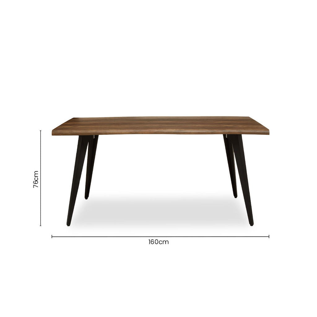 Wood Veneer Rectangular Dining Table