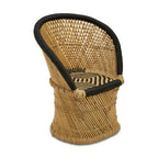 Natural and Black Chair and Stool