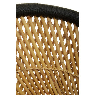 Natural and Black Chair and Stool