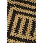 Natural and Black Chair and Stool