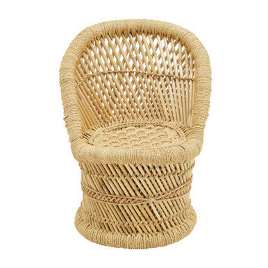 Children's Natural Chair and Stool